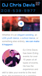 Mobile Screenshot of djchrisdavis.com